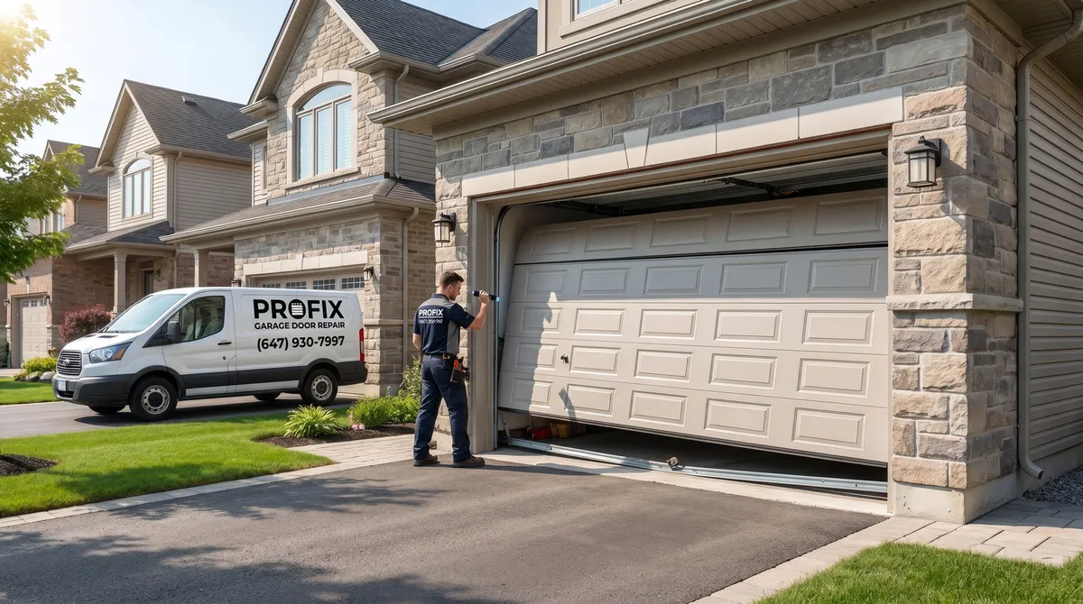 Garage Door Off Track in Vaughan: Causes, Risks, and Fixes